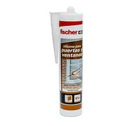 fischer Silicona sellador neutro Transparente para Puertas y Ventanas — Gran adherencia, 300 ml