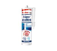Fischer Silicona Superbaños – sellador flexible transparente 100 ml