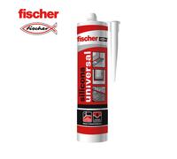 Fischer Silicona universal para sellar superficies no porosas Gris multimaterial anti-moho flexible