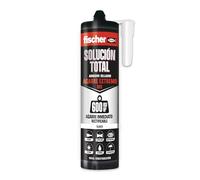 Fischer Sellante adhesivo Solución Total, agarre extremo blanco, sin disolventes – 290 ml