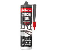Fischer – Sellador adhesivo Solución Total MS – Interior y exterior, pintable – 290 ml Antracita
