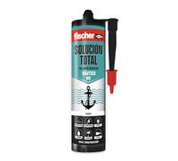 fischer - Solución Total Náutico | Pegamento fuerte para entornos húmedos | Adhesivo Elástico para Construcción y Náutica | Resistente al Agua y Pintable | 290ml| Blanco