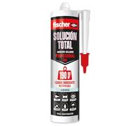 fischer - Solución Total Profesional 190kg | Pegamento fuerte | Adhesivo y Sellante MS Polímero | Uso Interior y Exterior | Pintable y Resistente a Impactos | 290ml | Cristal