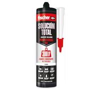 fischer - Solución Total Profesional 300kg | Pegamento fuerte | Adhesivo y Sellante MS Polímero | Ultra pegado y sellado | Uso Interior y Exterior | Pintable y Resistente a Impactos | 290ml | Blanco