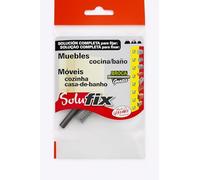 fischer - Solufix Muebles baños y cocinas, pack de anclajes para Anclar y Fijar Muebles de Baño, Cocina y otras Estancias