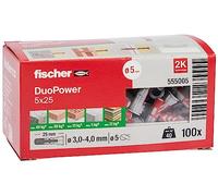 Fischer Taco Duopower Gris Ø5x25 mm Caja 100