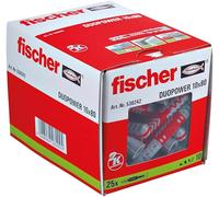 fischer Taco Duopower, Gris Y Rojo, 10x80 (Caja 25 tacos)