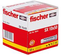 Fischer Taco nylon SX 10x50 Gris Caja de 50 ud 070010