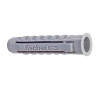 Fischer Tacos de pared SX 6x30 nylon gris para hormigón, lámparas y cuadros - Caja 100 uds