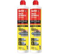 fischer Taco Químico, Gris, 300 ml (Paquete de 2)