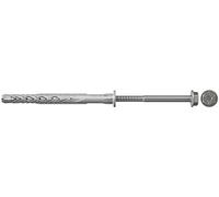 Fischer Tacos alargados SXRL 8 x 80 FUS con tornillo de cabeza hexagonal de acero inoxidable A4 Torx, para instalaciones pasantes en hormigón, ladrillo lleno y perforado, 540136