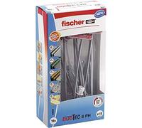 fischer DUOTEC 10 S PH, 10 x Tacos Compatibles con Placas de Yeso PLADUR® Basculante + 10 x Tornillo de Cabeza Plana, de 2 Componentes, de Cavidad para Fijación en Yeso, Panel Madera y Acero, etc.