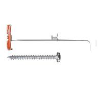 fischer - Tacos Compatibles con Placas de Yeso PLADUR® DuoTec, tornillos y tacos soporte tv 12 mm, Bolsa 2 uds tacos+ 2 uds Tornillos