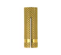 Fischer Tacos de latón hembra con rosca métrica interna PO M 8 x 30 (100 unidades)