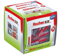 Fischer - tacos duopower - 25 tacos de doble material, diámetro 12 x
