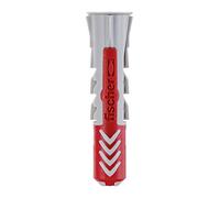 fischer - Tacos DuoPower tacos para aire acondicionado, Tacos para pared, Tacos universales, Tacos para hormigón, Gris/Rojo, caja profesional de 100 unidades, 6x30