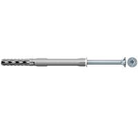 fischer - Tacos largos pared, tacos nylon con tornillo SXR 8x60 con cabeza avellanada para estructuras metálicas y de madera, Caja 50 Uds.