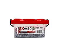 fischer Tacos pared para hormigón SX 6X30 para fijar lámparas, cuadros, Caja grande tacos 1000 uds