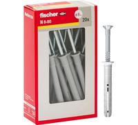 Fischer Tacos prolongados a Battere N 8 x 80 Y Fijación a percusión con clavo premontado para completo, semilleno y hormigón