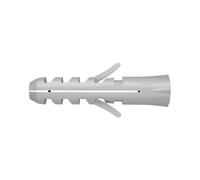 fischer Tacos de nylon S 6 - Aleta antigiro, cuello libre, hormigón/piedra/ladrillo - 100 uds