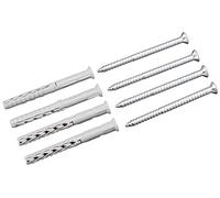 fischer - Tacos y tornillos largos de nylon SXR 8X80, tacos fischer pared hormigón, Bolsa 4 uds