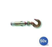 Fischer Tassello De Acero Con Gancho Slm 8-14 50x Gris
