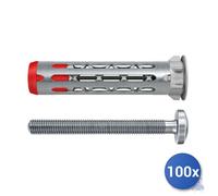 Fischer Tassello Para Paneles 100x Duohm S Pz Fijación 12 mm M6X55 Gris