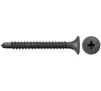 fischer Tornillo de montaje rápido 3,5 x 35, tornillo especial con correa con punta de perforación, cabeza de trompeta, rosca fina y accionamiento Phillips PH, para montaje de placas de yeso en