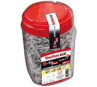 fischer - Tornillo y taco de golpe de acero N 5x25/1 para hormigón, Bote 500 unidades