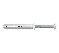 fischer - Tornillo y taco de golpe de acero N 6X40/10 para hormigón, Caja 50 unidades, Color Blanco