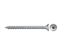FISCHER, Tornillos FPF II, caja de tornillos para madera rosca total 4x35, cincados; caja de 200 uds
