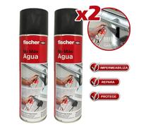 Fischer Triple Protect No Mas Agua. Spray impermeabilizante de caucho y sellador 500ml Nuevo formato Pack de 2 unidades