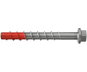 fischer UltraCut FBS II 10 x 70 15/5/- US Hexagonal de acero inoxidable, potente tornillo para hormigón con punta endurecida, para exterior y húmedo, fijación segura en hormigón, 50 unidades