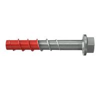fischer UltraCut FBS II 8x80 30/5 US Hexagonal Acero Inoxidable Potente Tornillo de hormigón con punta endurecida para exteriores y zonas húmedas, 50 unidades