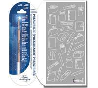 Fisher Space - Recambio para bolígrafo de tinta azul 1,2,3 recambios finos, medianos o anchos, repuestos presurizados para escribir bajo el agua, sobre papel húmedo, grasa y boca abajo (1, mediano)