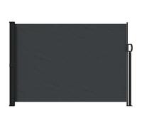 Fisinber Toldo lateral extensible, protección visual contra el viento, para balcón, terraza y jardín, enrollable automático, panel lateral separador, poliéster y acero, 300 x 170 cm, color negro