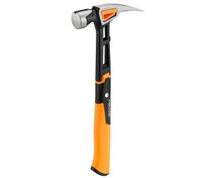 Fiskars 1020214, Martillo para carpintería, Acero, Negro, Metalizado, Naranja, 138 mm, 342 mm, 35 mm