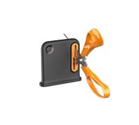 Fiskars Afilador de tijeras 1081190, ergonómico, diestros, mín. 55% reciclado, negro/naranja