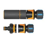 Fiskars Kit básico boquilla de manguera SoftGrip – Conector grifo múltiple, Ø 1,3–1,5 cm – 1027091