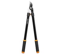 FISKARS Bypass Tijeras para Cortar Madera Fresca, Recubrimiento Antiadherente, Acero de precisión endurecido, Longitud: 81 cm, Negro, L11, 1027541