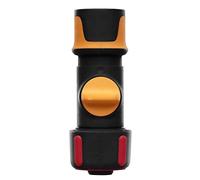 Fiskars Conexión para mangueras 1027087 - ON/OFF, SoftGrip, Ø 1,9 cm (3/4'') Negro/Naranja/Rojo