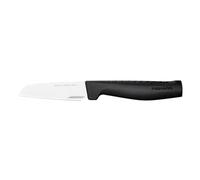 Fiskars Cuchillo pelador Hard Edge – Hoja recta 9 cm, acero inoxidable, diseño elegante
