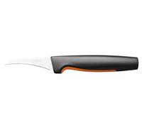 Fiskars Cuchillo para pelar Functional Form, Hoja curvada 19 cm, acero inoxidable japonés/plástico