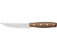 Fiskars Folken Cuchillo tomatero, Longitud de hoja 12 cm, Hoja de acero inoxidable alemán, Mango de madera de arce con certificado FSC, 1075692