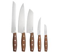 FISKARS Folken Set de cuchillos, 5 Piezas, Cuchillo de cocinero