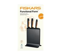 Fiskars Functional Form juego de cuchillos con bloque de cuchillos Plástico. 4 piezas