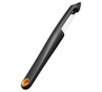 Fiskars Functional Form Pelador de frutas con cuchilla móvil | Acero inoxidable/Plástico, Color: Negro/Naranja, Artículo: 1079961, Negro/Naranja, Functional Form, 1079961