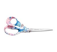Fiskars FXR Tijeras de 21 cm Satumetsä | Rosa, fabricado en Finlandia, hoja de acero inoxidable HRC 57, mango ergonómico con patrón de bosque de hadas, rosa, 1083919