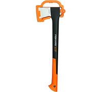 Fiskars Hacha para leña M X17, Con protector de cuchilla, Longitud: 60 cm