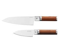 Fiskars Set de cuchillos. cuchillo de chef + cuchillo para verduras Norden 2 piezas Acero inoxidable-abedul